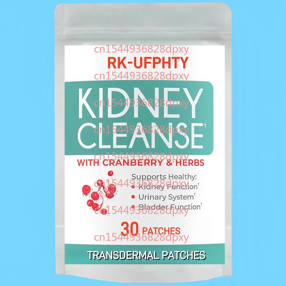 

30 Patches Kidney Cleanse Detox & Repair Transdermal Patches with Cranberry Astragalus for Cleansing Protective Support