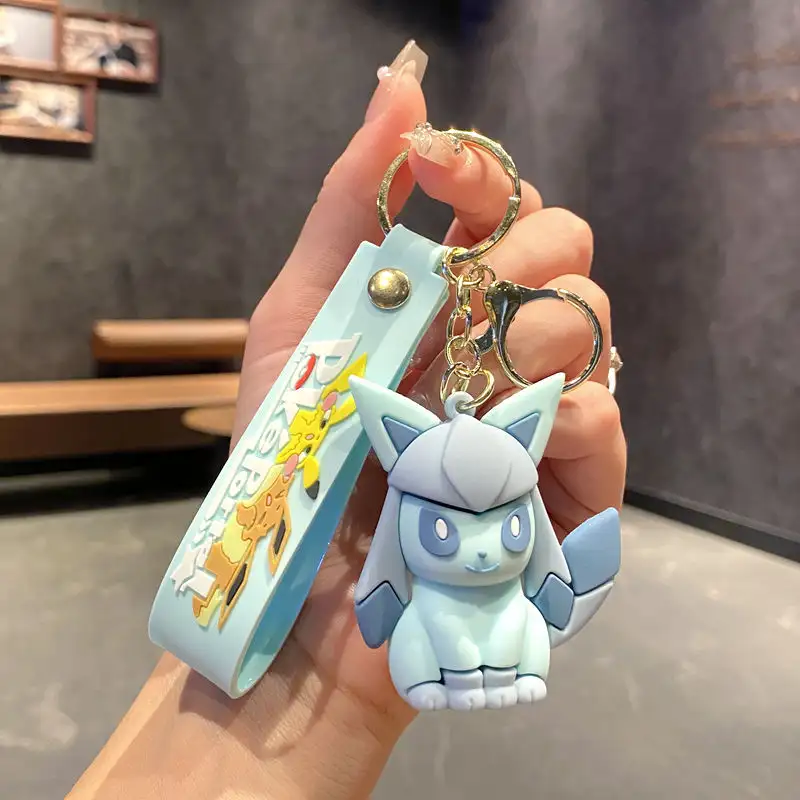 Pokemon Anime Pikachu Keychain Kawaii Eevee Schoolbag Shoulder Bag Pendant Glaceon Flareon Backpack Crossbody Bag Accessories - Image 17