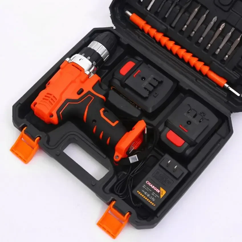 

# 29PCS Multifunctional Household Hand Drill Set Lithium Electric Screwdriver Manual Work Repair Toolbox #