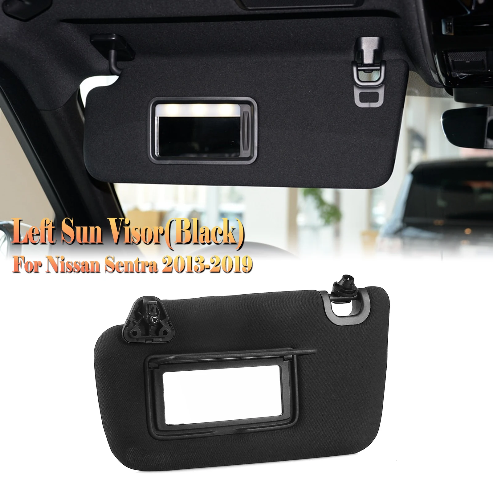 Sun Visor Shade For NISSAN SENTRA 2013-2019 Left Hand Drive Front Interior Sunvisor Sunshade Blind With/Without Lamp