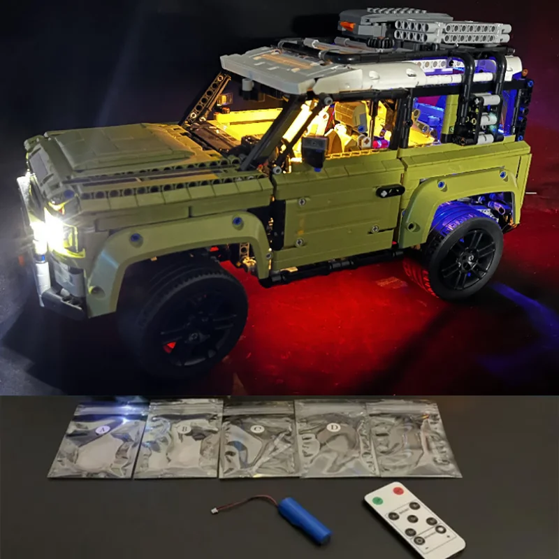 

LED Light Set For 42110 Supercar Land Rover Defender Car Building Blocks Lamp Set Toys Light Kit No Model