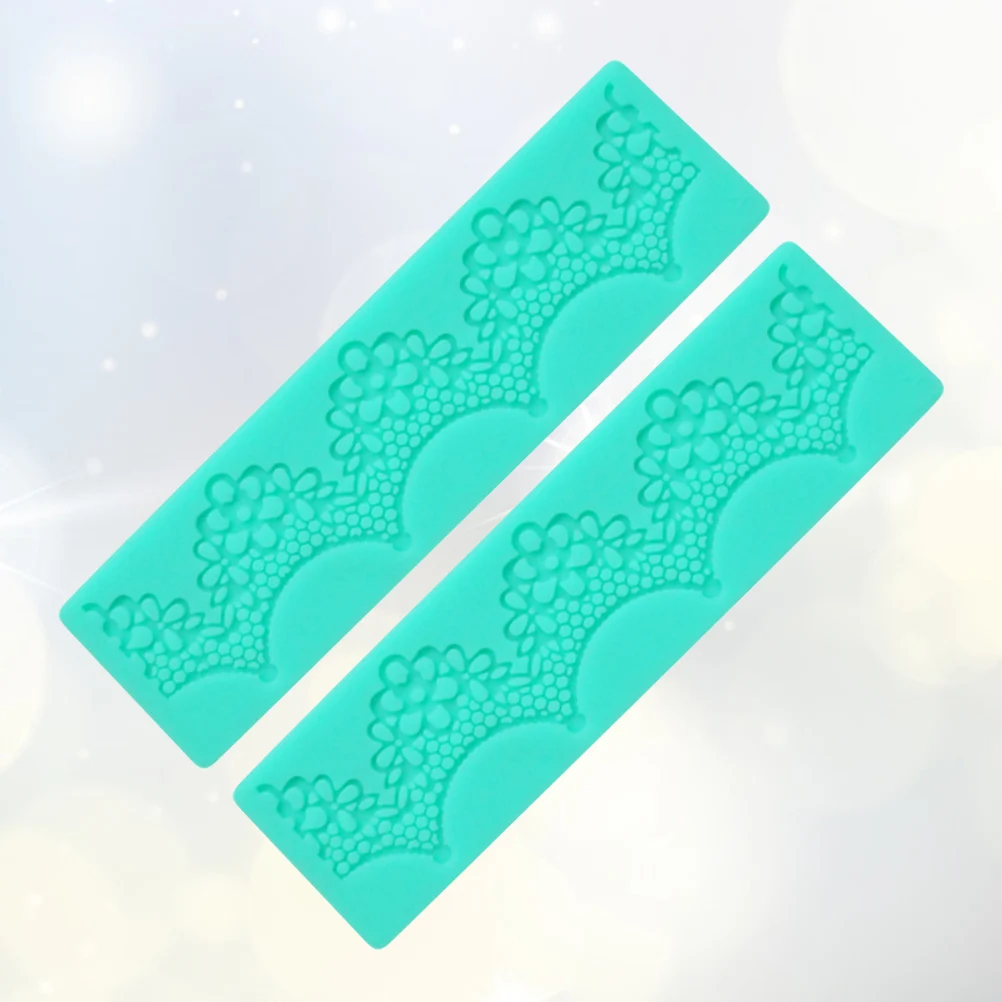 

2Pcs Silicone Cake Mold DIY Household Lace Pattern Nonstick Easy Demould Chocolate Bread Jelly Mousse Pudding Kitchen Tool
