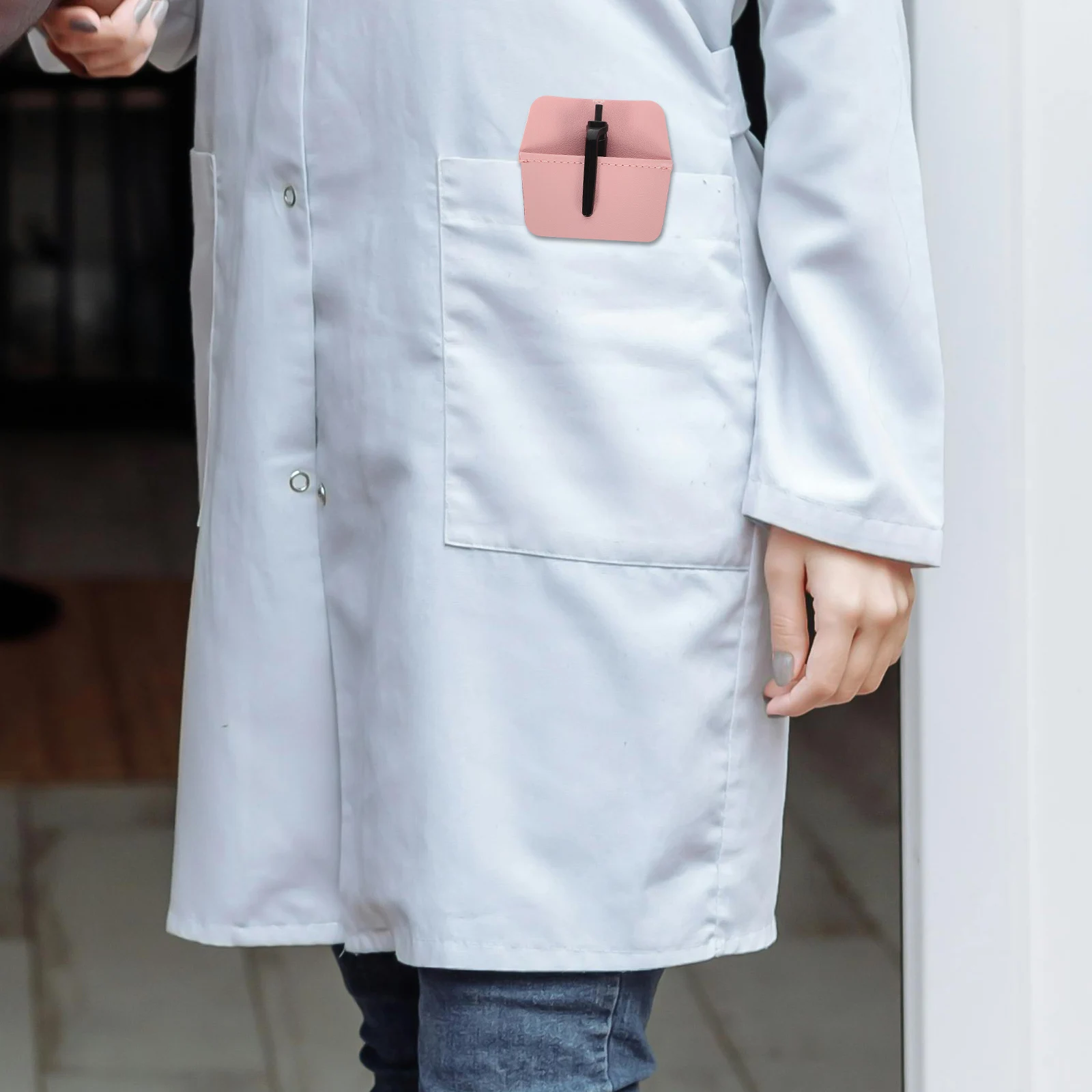 

2Pcs Pencil Pocket PU Pen Sleeves Nurse Doctor Pen Organizer Pocket Protector Storage Bag for School