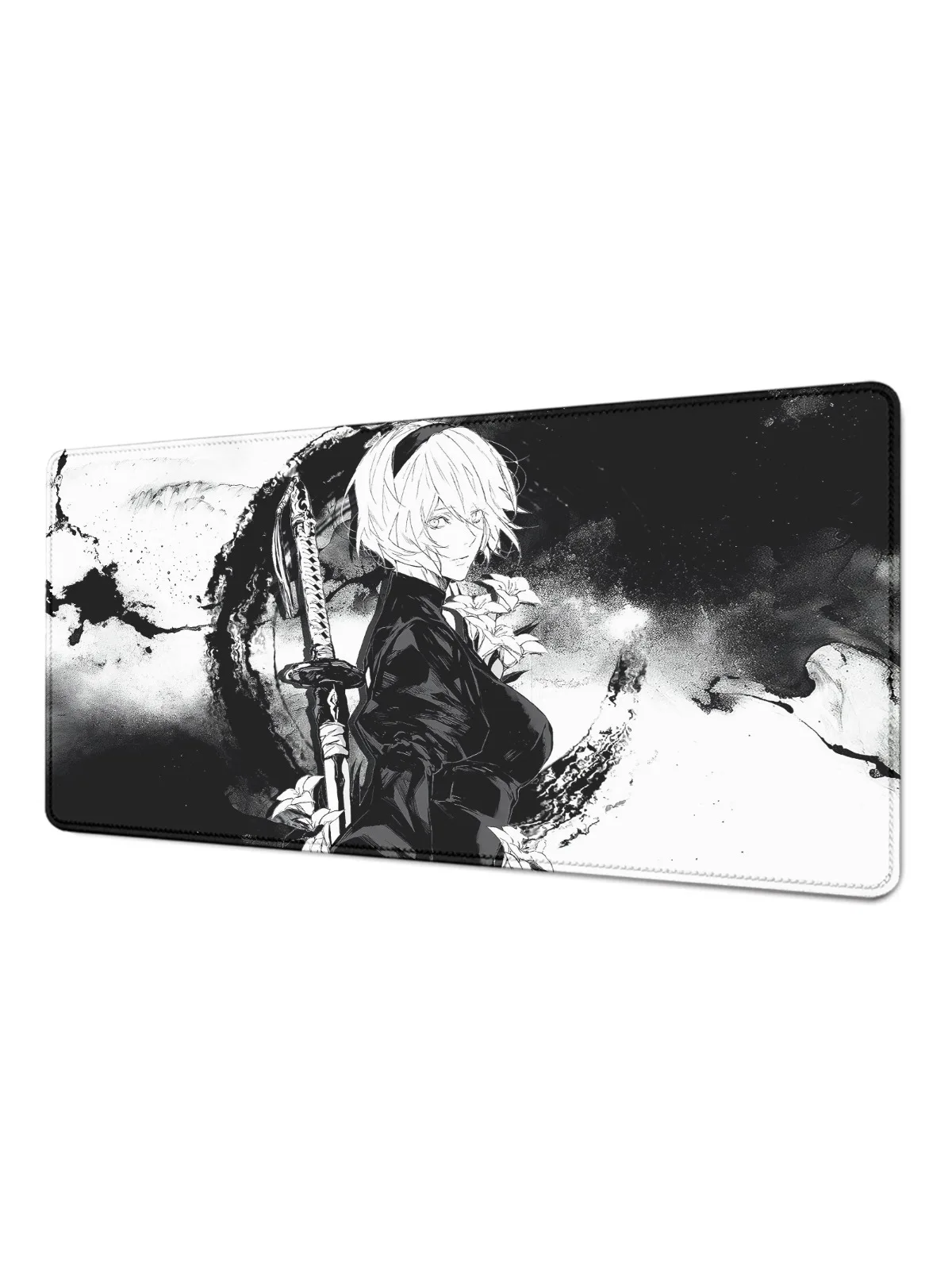 Podkładka pod mysz E-sport Pretty NieR:Automata 2B Duża Gumowa Podkładka na Stół Podkładka pod Mysz do Gier PC Mata na Biurko pod Laptopa Antypoślizgowa Podkładka pod Klawiaturę Komputerową — zdjęcie produktu 7