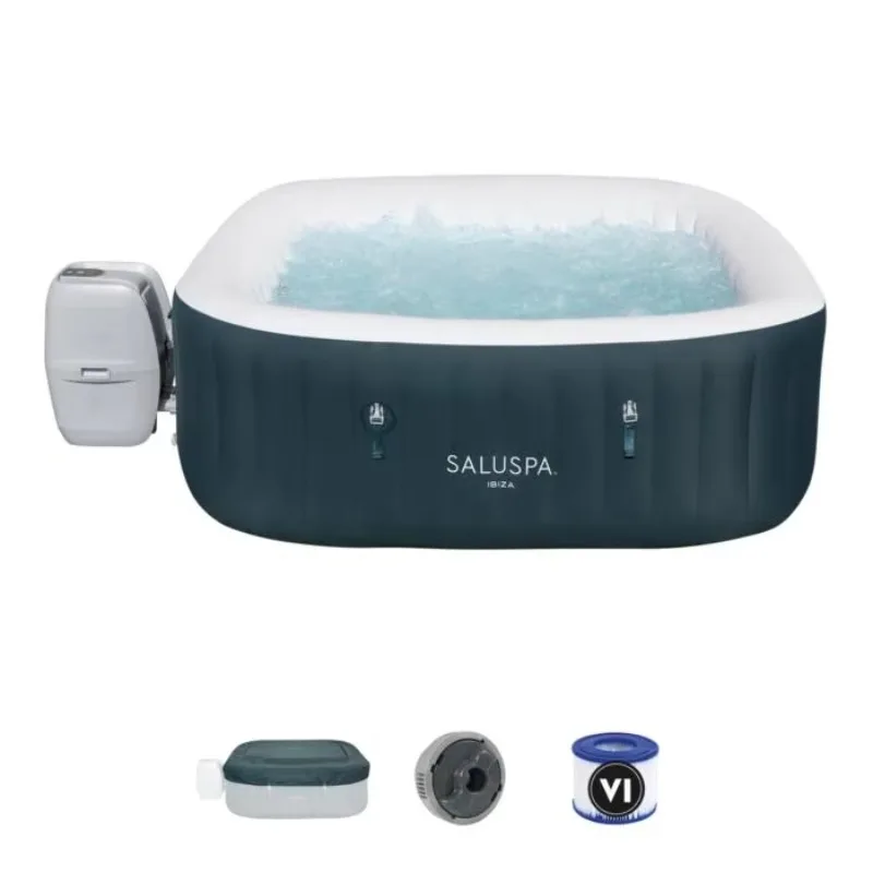 

STLF 2025 60016 1.80m X 1.80m X 66cm Ibiza AirJet square Hot Tub 4-6 Adults