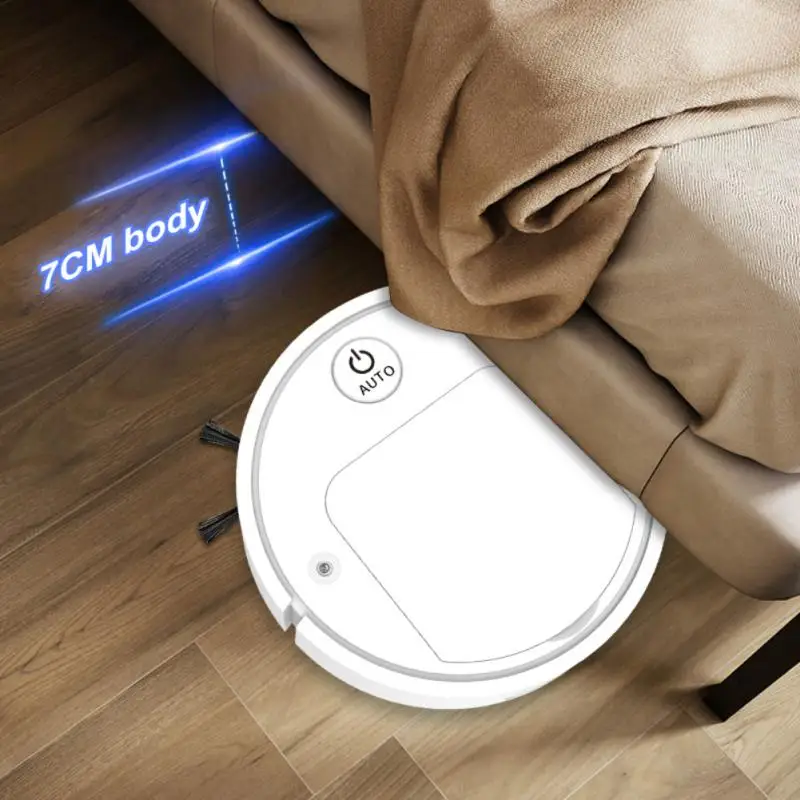 Fully Automatic 3-in-1 Smart Robot Vacuum Cleaner USB Charging Sweeping Dry Wet Mop Smart Home Floor Auto Dust Collection VIP