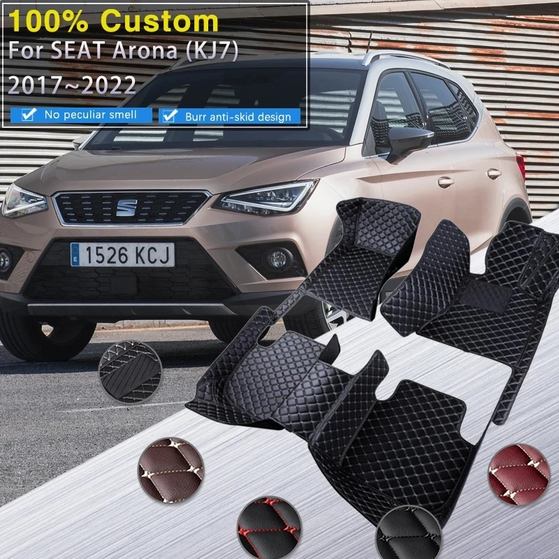 

Car Mats For SEAT Arona KJ7 2017~2022 Protective Pad Carpets Auto Floor Rugs Leather Mat Interior Parts Car Accessories 2018