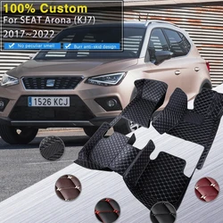 Car Mats For SEAT Arona KJ7 2017~2022 Protective Pad Carpets Auto Floor Rugs Leather Mat Interior Parts Car Accessories 2018