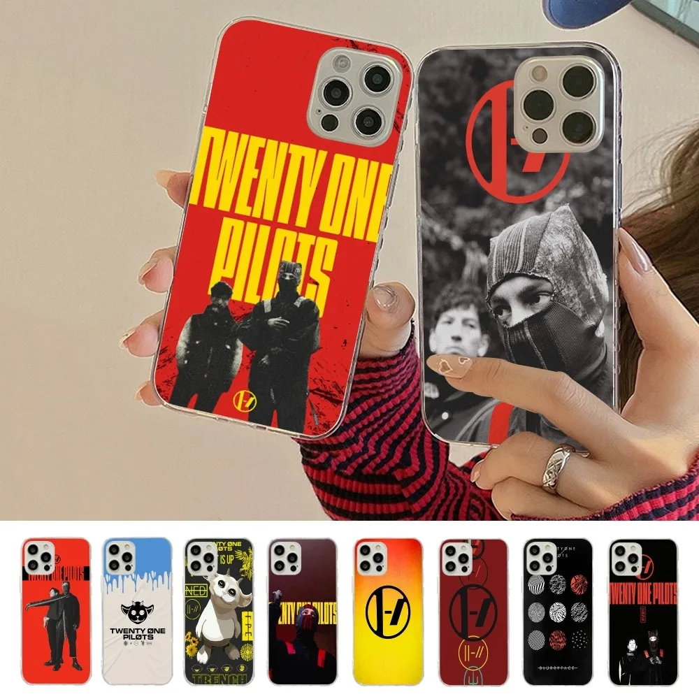 T-Twenty O-One P-Pilots Phone Case For iPhone 16 15 14 13 12 Mini 11 Pro XS Max X XR SE 6 7 8 Plus Soft Silicone Cover