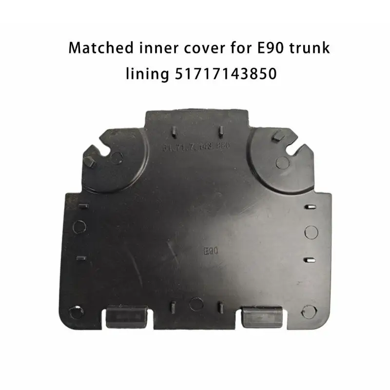 31BC 51717143850 Front Wheel Liner Access Panel Replacement for E90, Black Service Cover with In Structure, Opening Closure