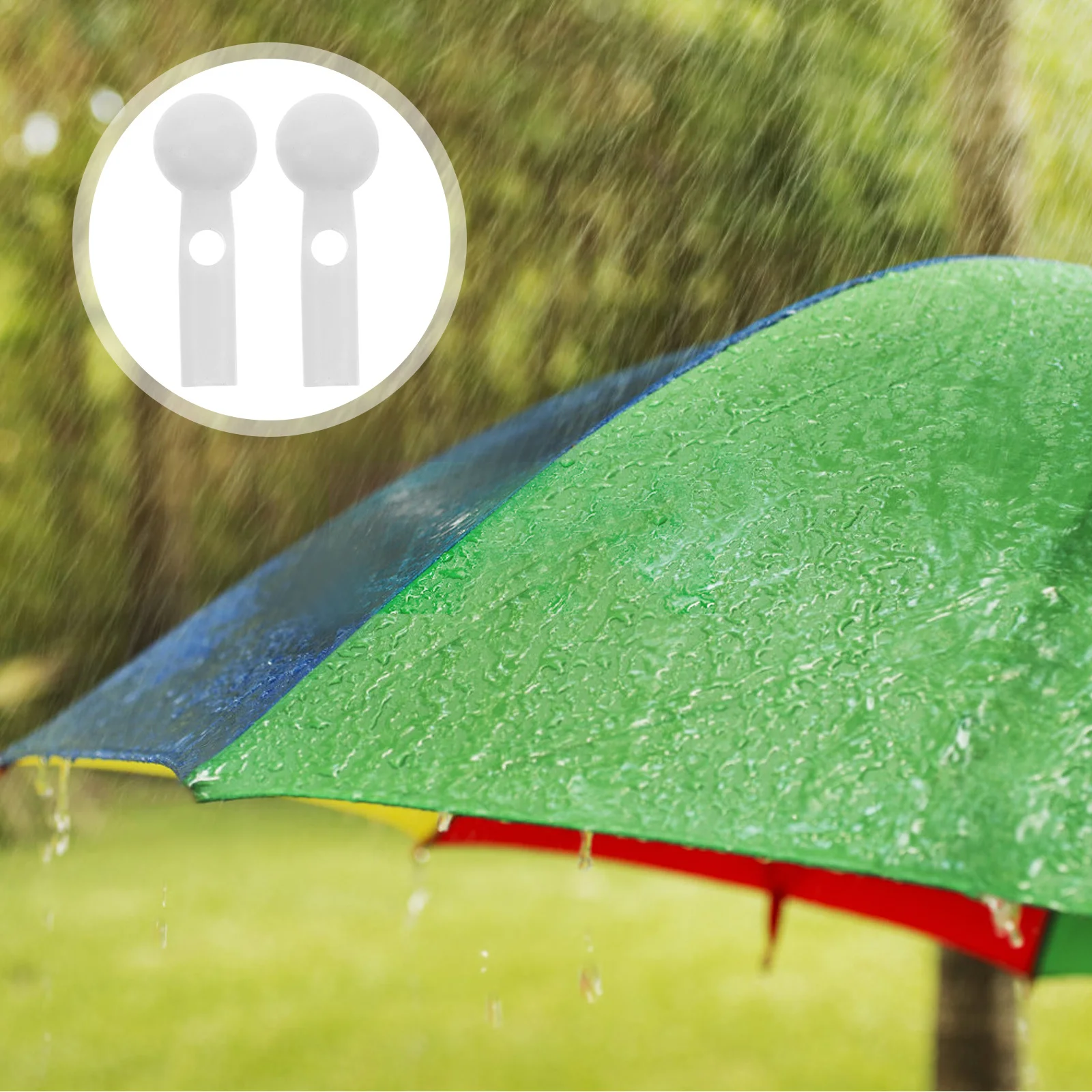 

10pcs Tail Replacement Plastic Bone Caps Folding Repair Kit Sun Umbrella Tip Cover Bone Caps Rain Umbrella Parts