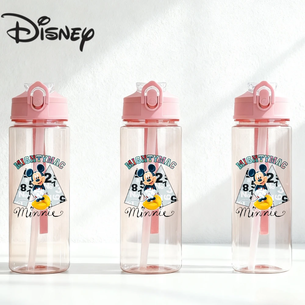 Nowy, dużonapojowy, plastikowy kubek Disney, odporny na temperaturę, wykonany z materiałów spożywczych - Kreskówkowy Myszka Miki, Kubuś Puchatek, Kotka Marie - Prezent dla ucznia