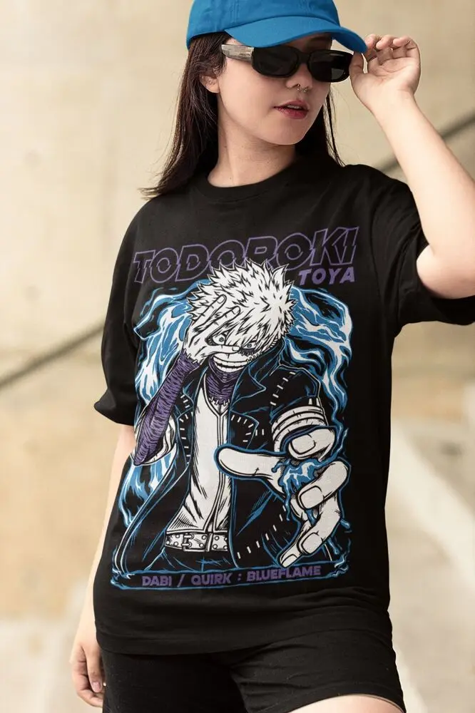 Dabi T-Shirt Toya Todoroki Girl Anime Manga Boku No Hero Academia Shirt All Size