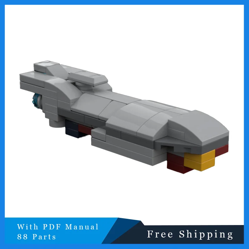 88 قطعة MOC سلسلة الفضاء رمادي تكنولوجيا سفينة النقل بنة وضع لتقوم بها بنفسك تجميع لعبة دعوى للأطفال هدايا عيد الميلاد #3