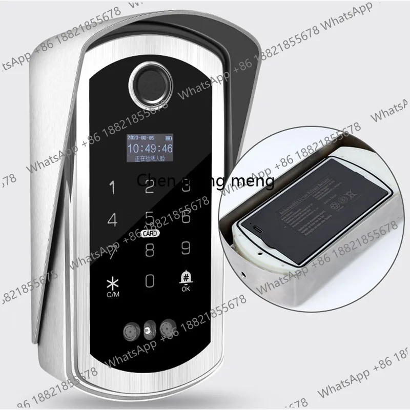 Split fingerprint lock Household facial recognition fingerprint lock Garden graffiti anti-theft smart lock