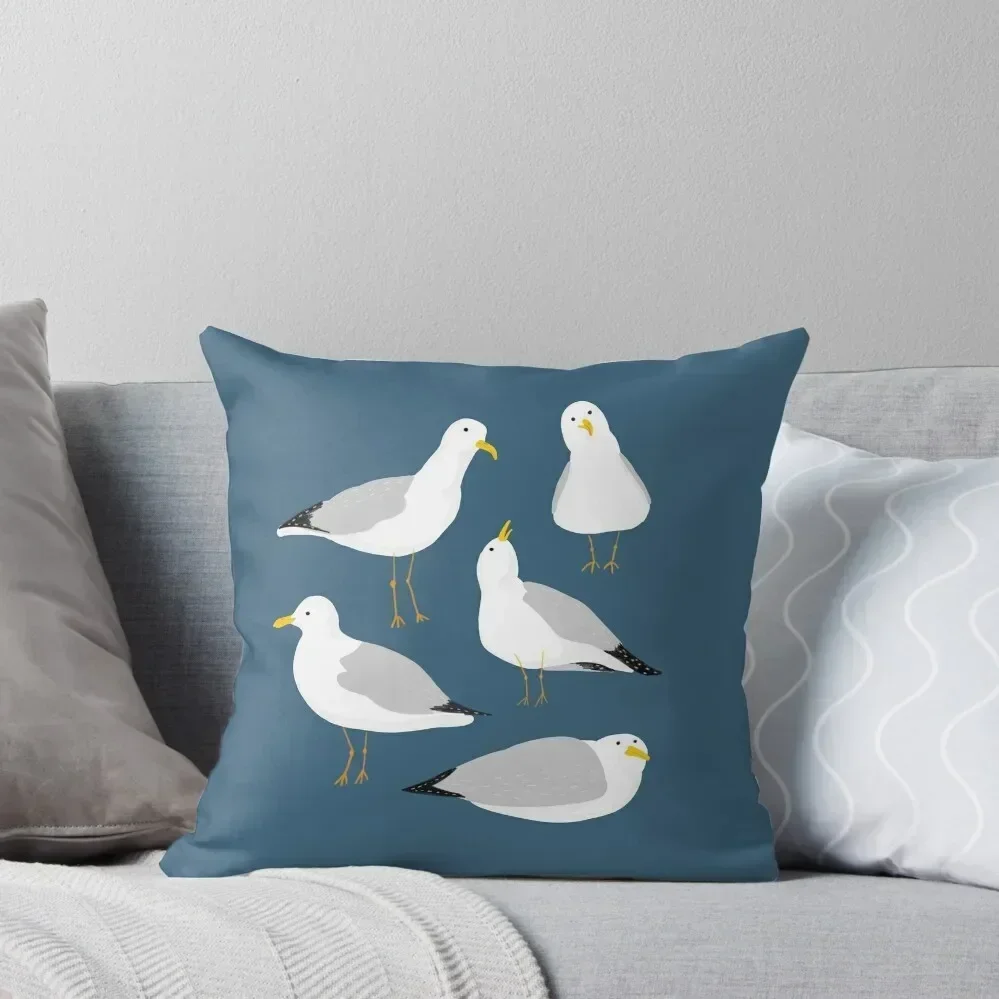 

Cute Seagulls Throw Pillow Luxury Sofa Cushions covers for pillows autumn pillowcase Ornamental Pillow pillow