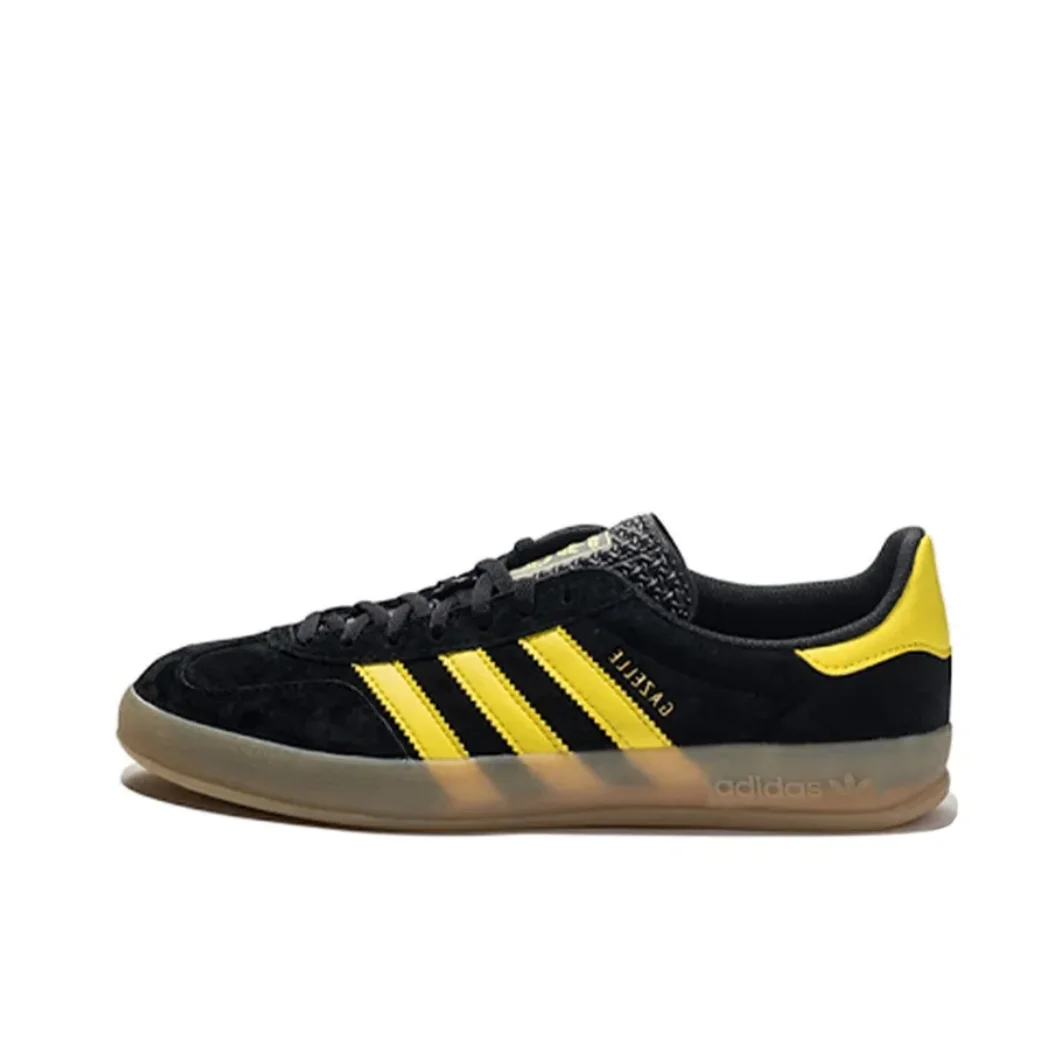 adidas originals GAZELLE indoor Comfortable low top board shoes for men and women dark yellow