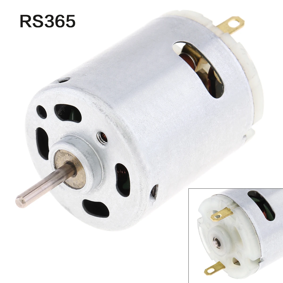 Motor eléctrico de cepillo de carbono de alta velocidad para secador de pelo, Mini Micro Motor RS365 DC 3V, 6V, 12V, 130, 260, 280, 380, 385