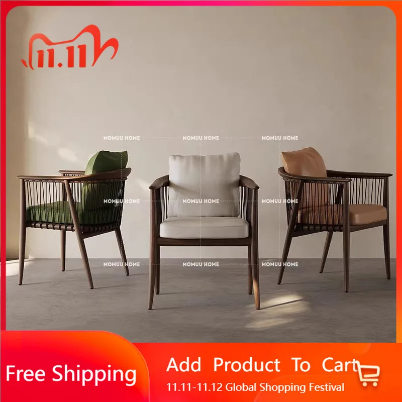 

Hotel Entertainment Dining Chair Restaurant Modern Wooden Party Minimalist Pedicure Barber College Muebles Unique Furniture