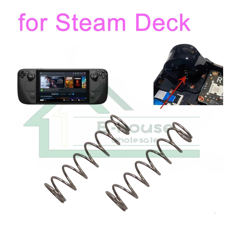 【100pcs/lot】 Metal Spring for Steam Deck Console L2 R2 Button Spring Repair Accessories Replacement