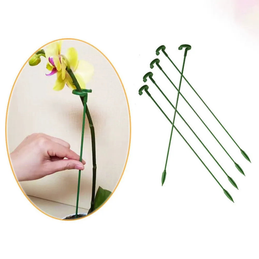 10pcs 27cm+37cm Butterflies Orchid Succulents Flower Stand Plant Potted Support Phalaenopsis Rods Anti-lodging Leaf Brackets