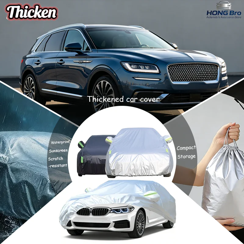 Fundas Completas para Auto Lincoln Nautilus U540 CDX707 2018-2025, Tela Oxford, Protección Solar Anti-UV, Impermeables, Resistentes a la Nieve y al Polvo