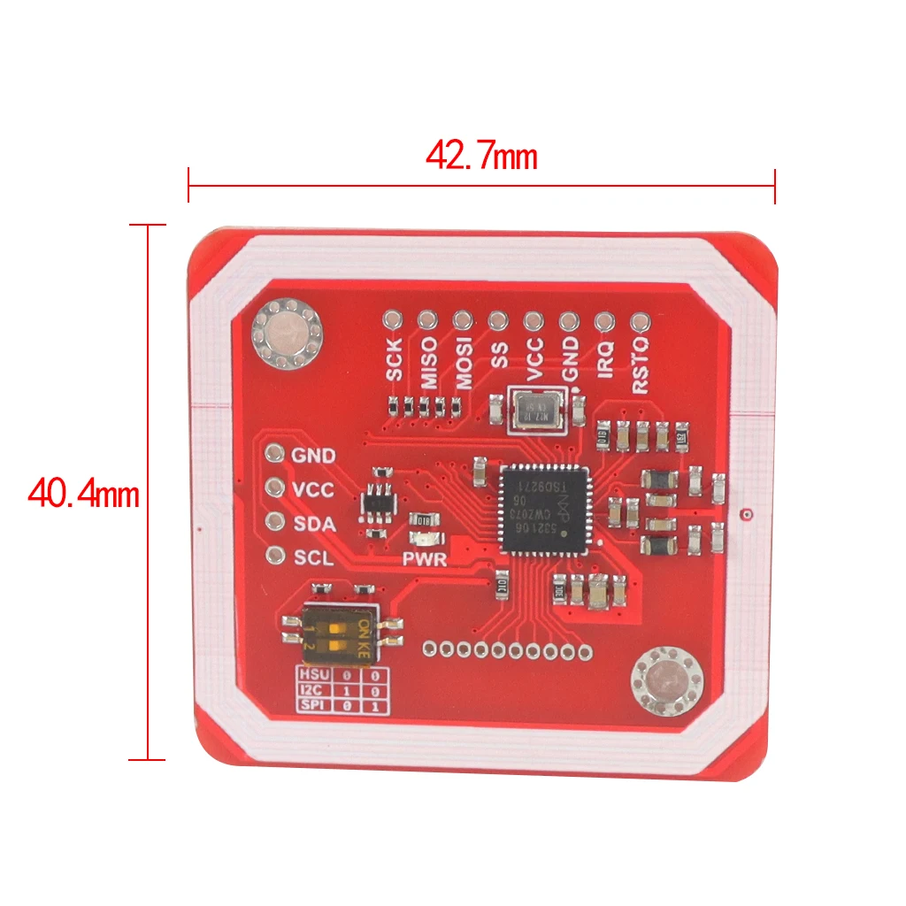 Imagem -04 - Nfc Rfid Módulo sem Fio v3 Kits de Usuário Leitor Modo Escritor ic S50 Cartão Pcb Attenna I2c Iic Spi Hsu Pn532