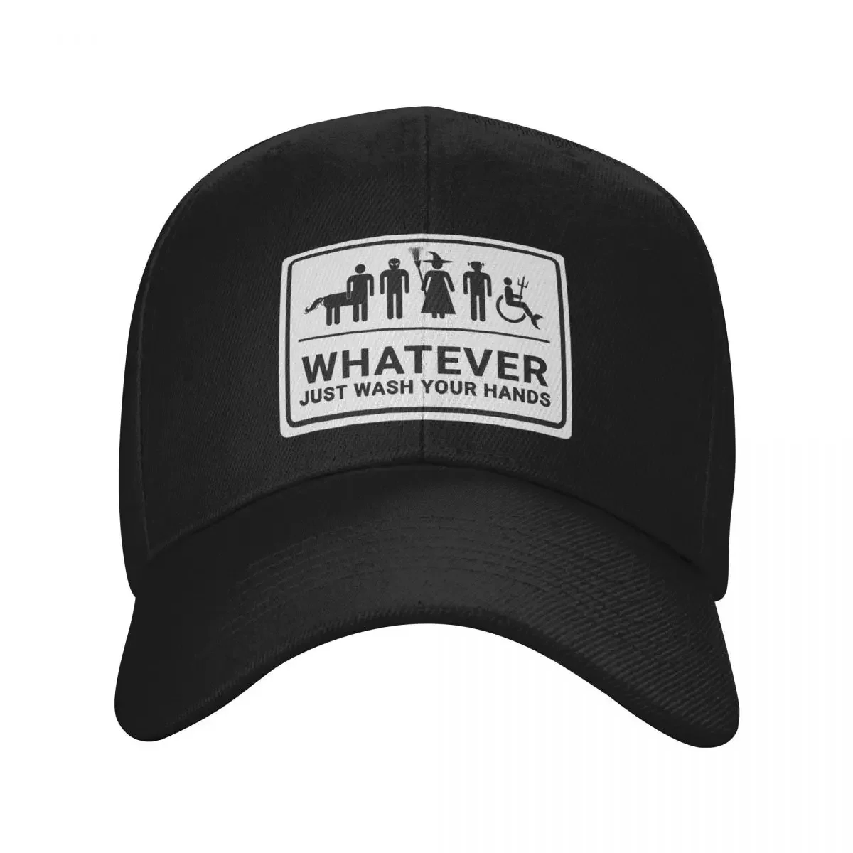 

whatever just wash your hands Baseball Cap Luxury Hat Sunscreen Gentleman Hat Women's Golf Clothing Men's