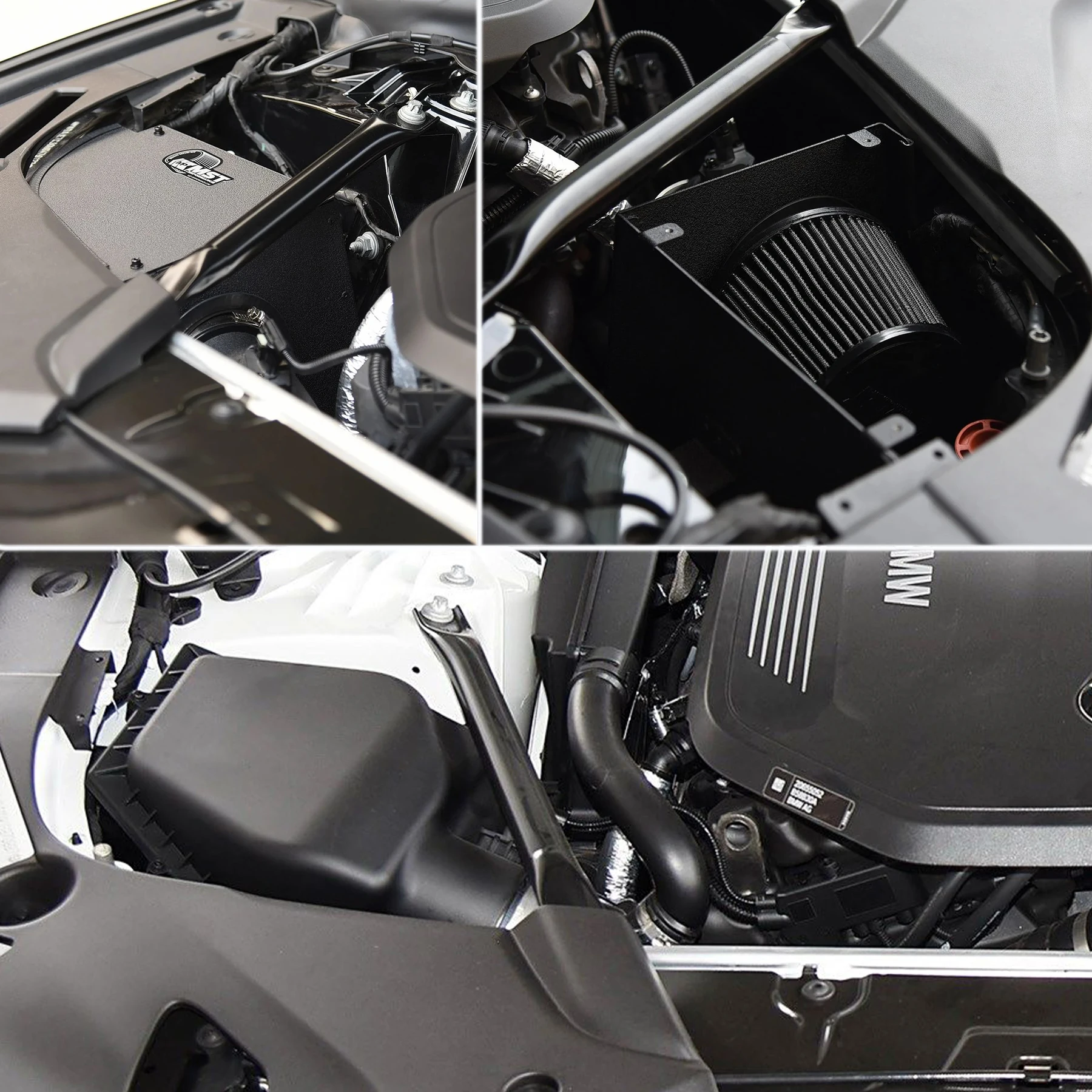 Car Cold Air Intake Pipe Kit for BMW 540i G30 G31 3.0T B58 Engine 2017 Modification with High Flow Air Filter Heat Shield