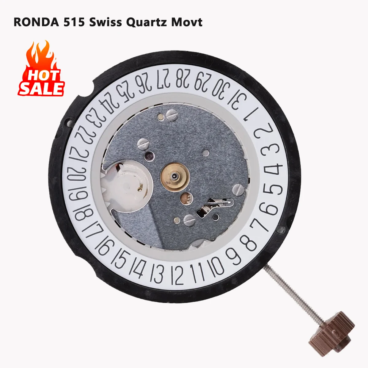 Watch Replace Accessories For Ronda Swiss made 515 Movement Quartz Electronic Movement Date at 3/6 o'clock/at watch Parts