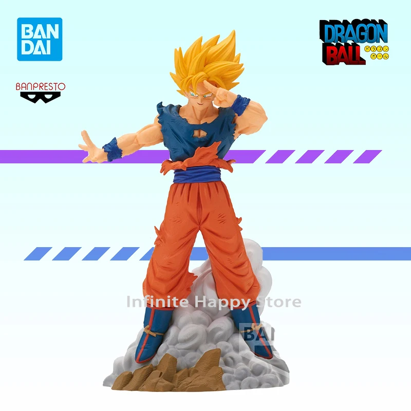 

Оригинальная оригинальная Подлинная искусственная Bandai Banpresto Драконий жемчуг Z в коробке история супер сайян Сон Гоку Аниме Фигурка декоративная модель подарок