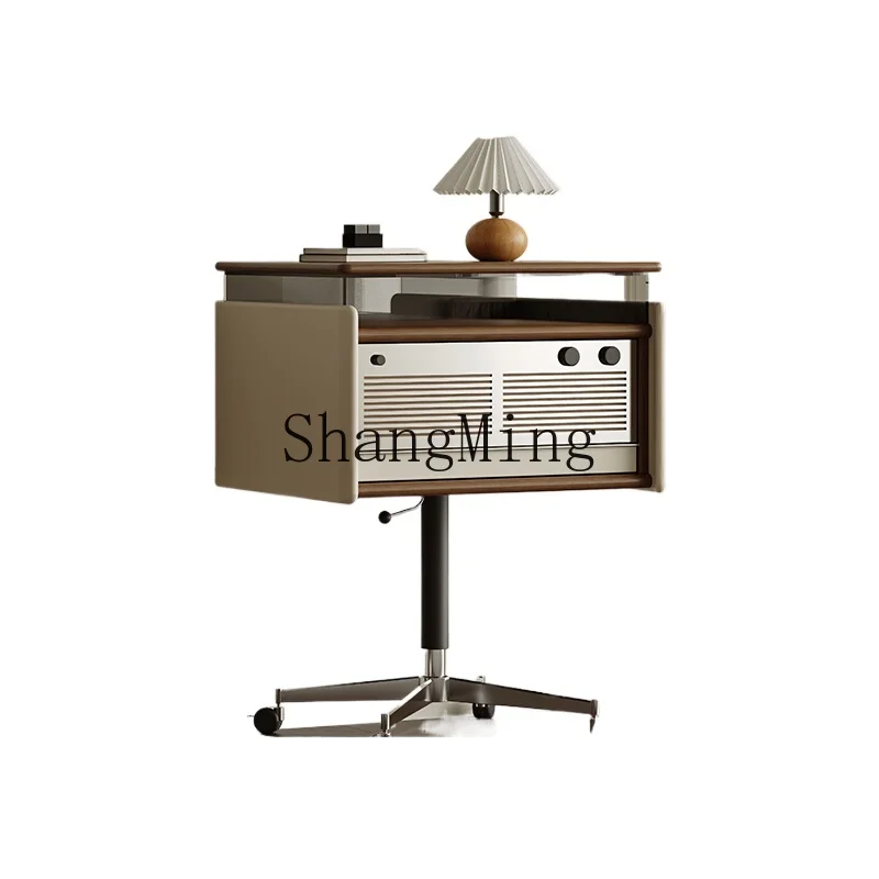 

LXY solid wood lifting rotating sofa side several bedside storage side cabinets