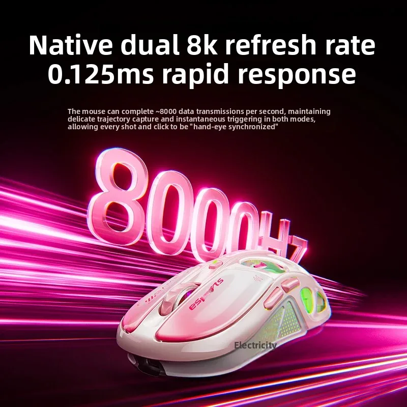 TAIDU TSG909 Tri-Mode Wireless Bluetooth Mouse Magnesium Alloy Mouse Lightweight Wired Esports PAW3950 Sensor Gaming Mouse