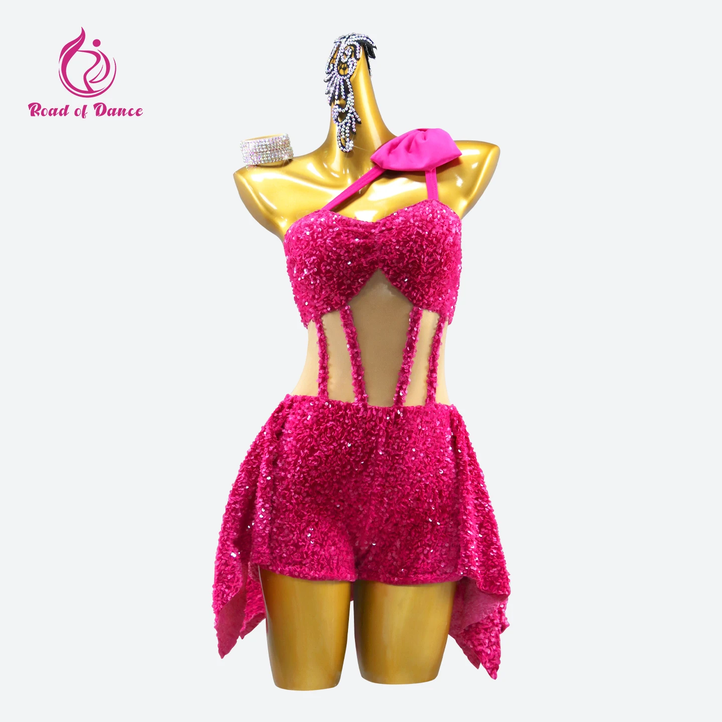 

Короткое платье для латиноамериканских танцев, костюм для самбы, элегантная праздничная одежда для девочек, комбинезон, женская танцевальная одежда, тренировочная юбка 2026