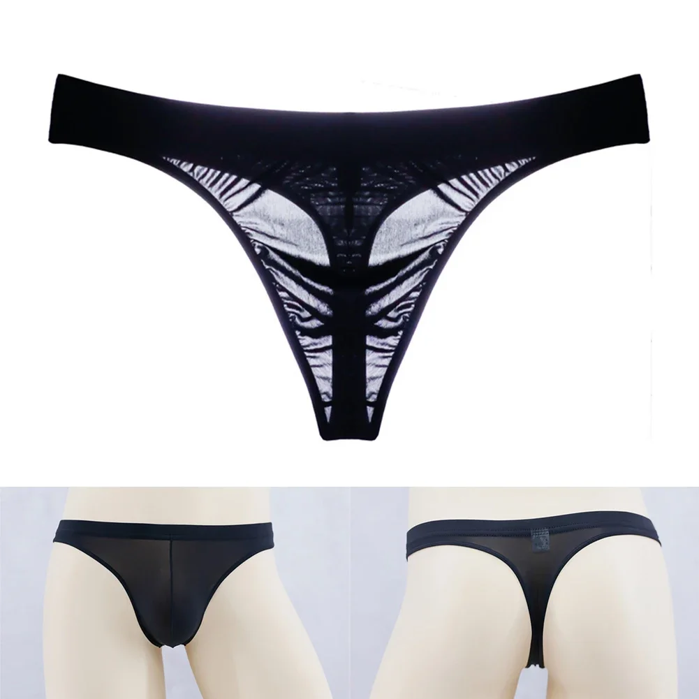 رجل انظر من خلال g-سلسلة شفافة T-الظهر سيور الذكور مثلي الجنس ملابس داخلية جيدة التهوية سراويل لينة شير ملخصات انظر من خلال الملابس الداخلية