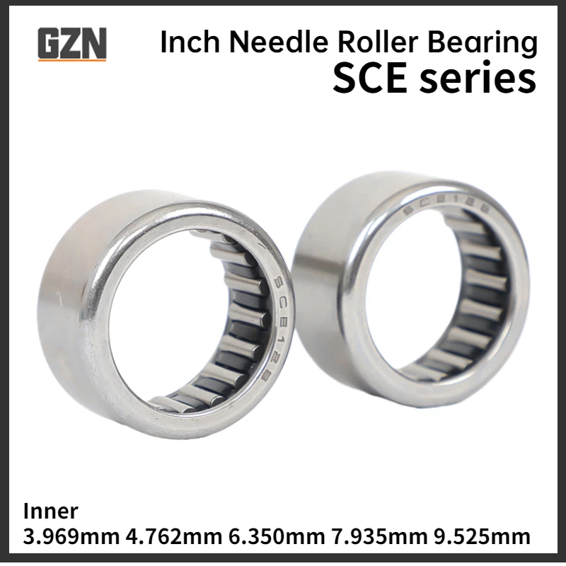 

5PCS Inch Needle Roller Bearing Inner Diameter 4.762 6.35 7.938 9.525MM SCE36 44 45 55 57 59 65 66 67 68 69 610