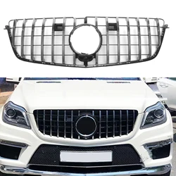 Grill samochodowy przedni Grill z siatką na zderzak kamery do Mercedes Benz X166 GL Class GL500 GL550 GL63 2013-2015