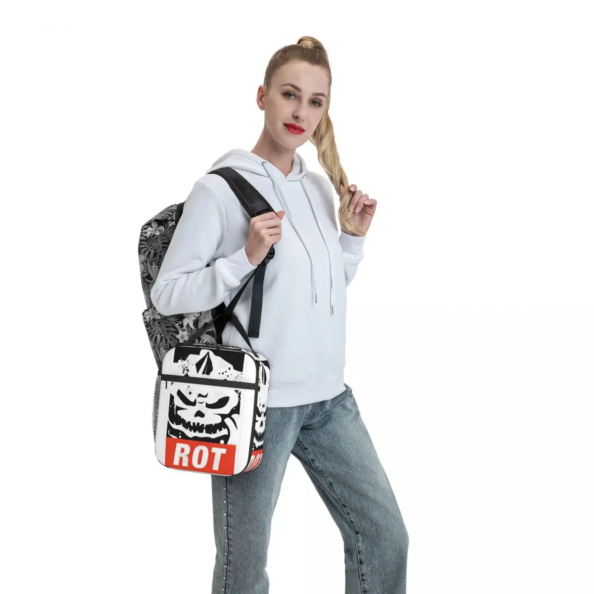 Nurgles Rot Chaos ランチバッグ 美的ランチボックス 屋外ピクニック ポータブル ジッパー 防水 グラフィックデザイン クーラーバッグ