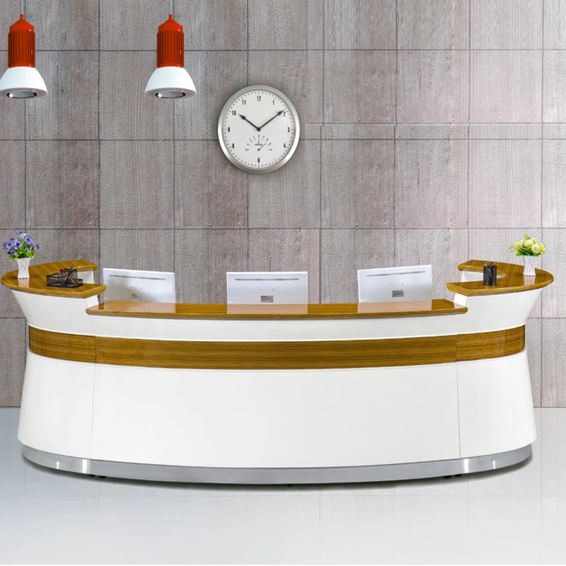 

High End Hospital Reception Desk Round Reception Desk Front Desk Reception Counter Front Table