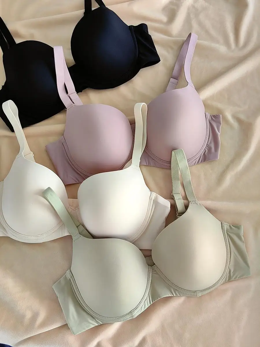 

Large size lingeire BCD cup underwear female full-cup thin of glossy soft steel ring upturned to collect side breasts bra