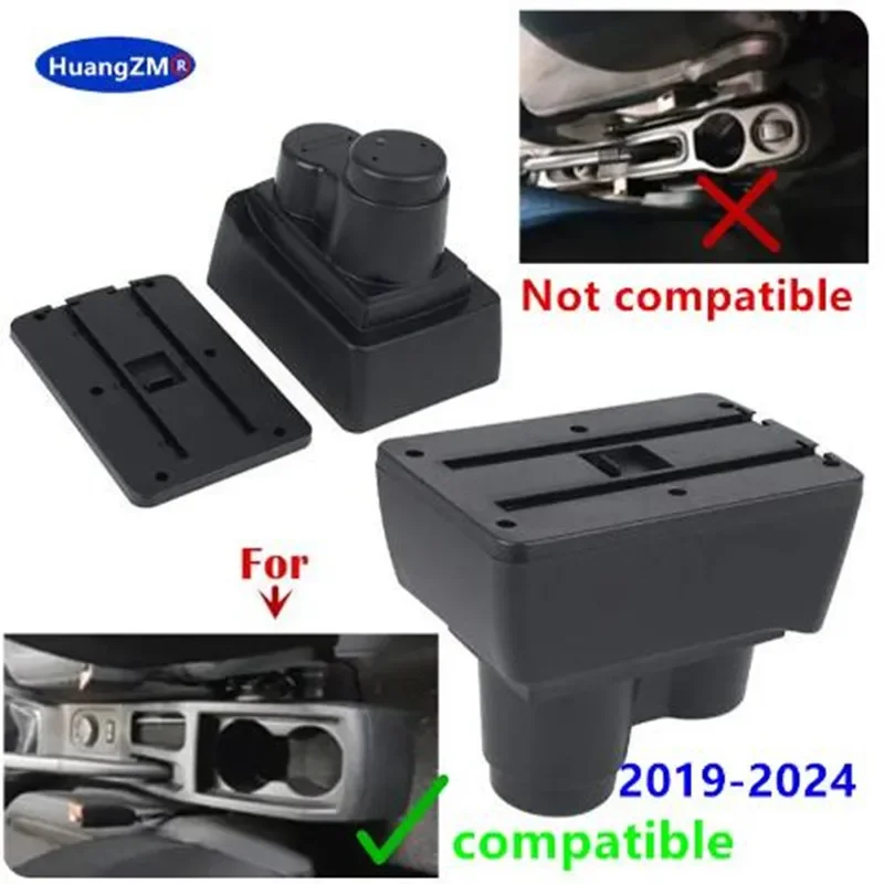 For Renault Duster Armrest box For Dacia Duster Car Armrest Box 2019-2024 Center Console Storage Box Decoration Car Accessories