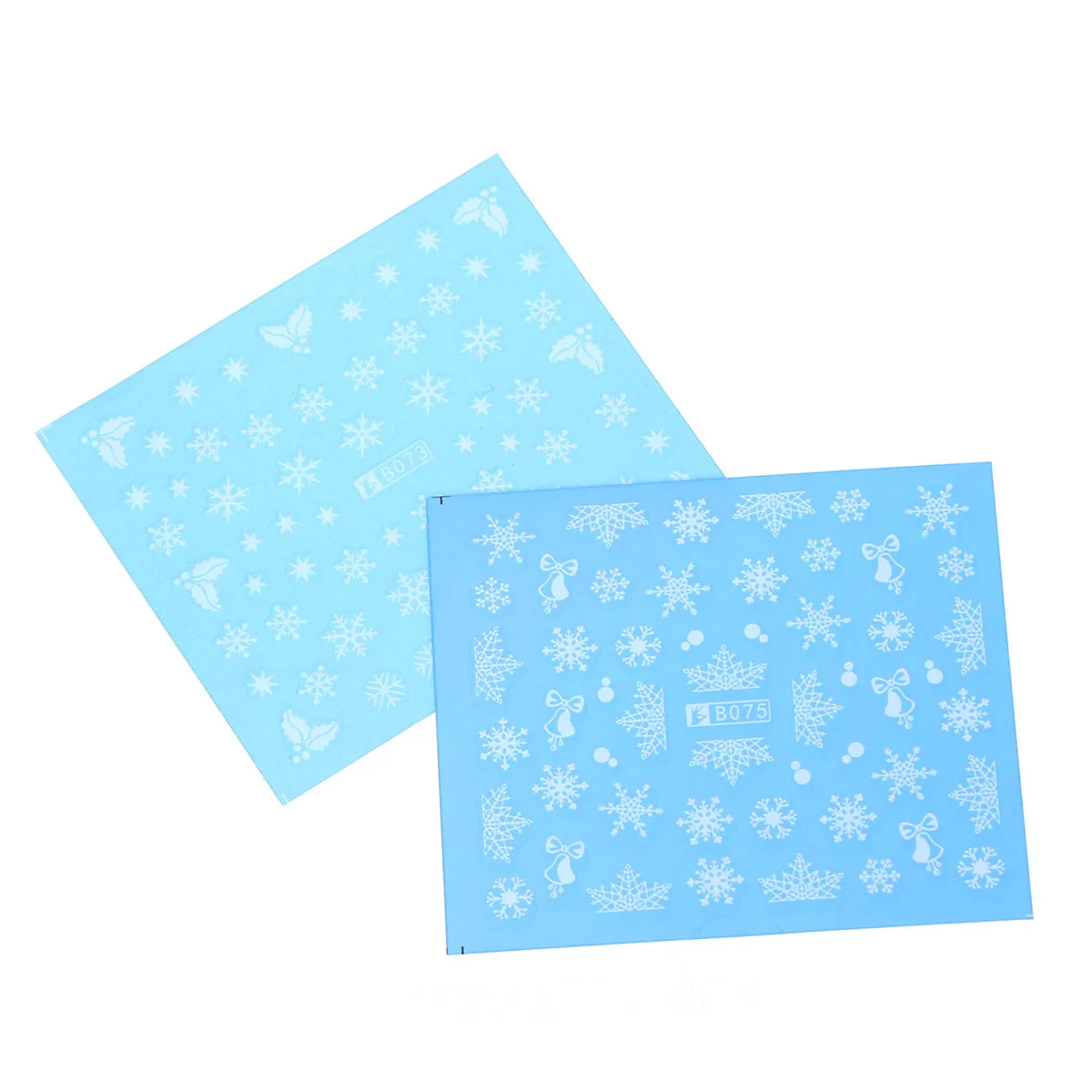 

5pcs Christmas Nail Art Stickers Nail Sticker Decals Decoration Lightweight Adhesive Design For Fingers Toes Easy Application