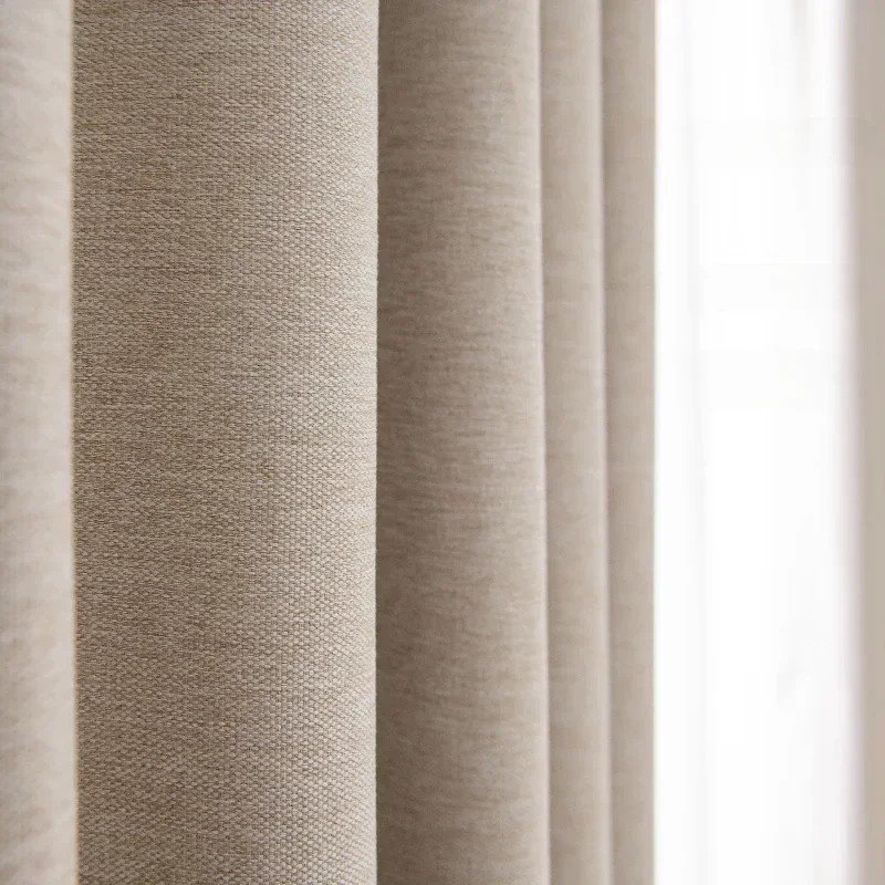 High Blackout Soundproof Curtains for Living Room Bedroom Balcony Bay Window Drapes Simple Drape Large Area Study Thickened