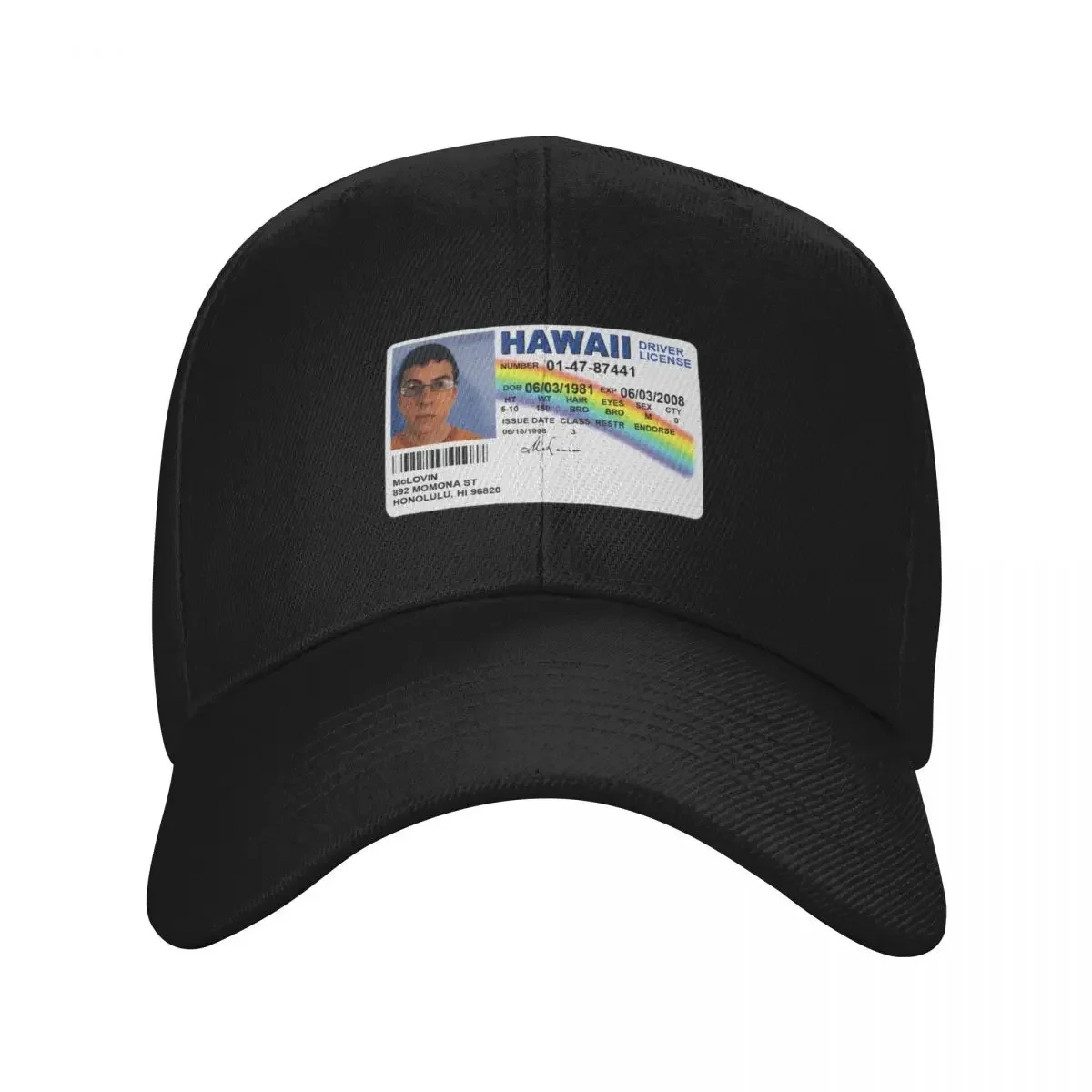 

Mclovin Fake ID Baseball Cap Sun Hat For Children Kids Hat For Girls Men's