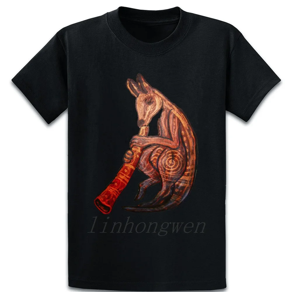 Didgeridoo Kangaroo By Esogeo Spiritspread Cotton T-Shirt Famous Trend Tee Summer Style Original Round Neck Personalized Funny