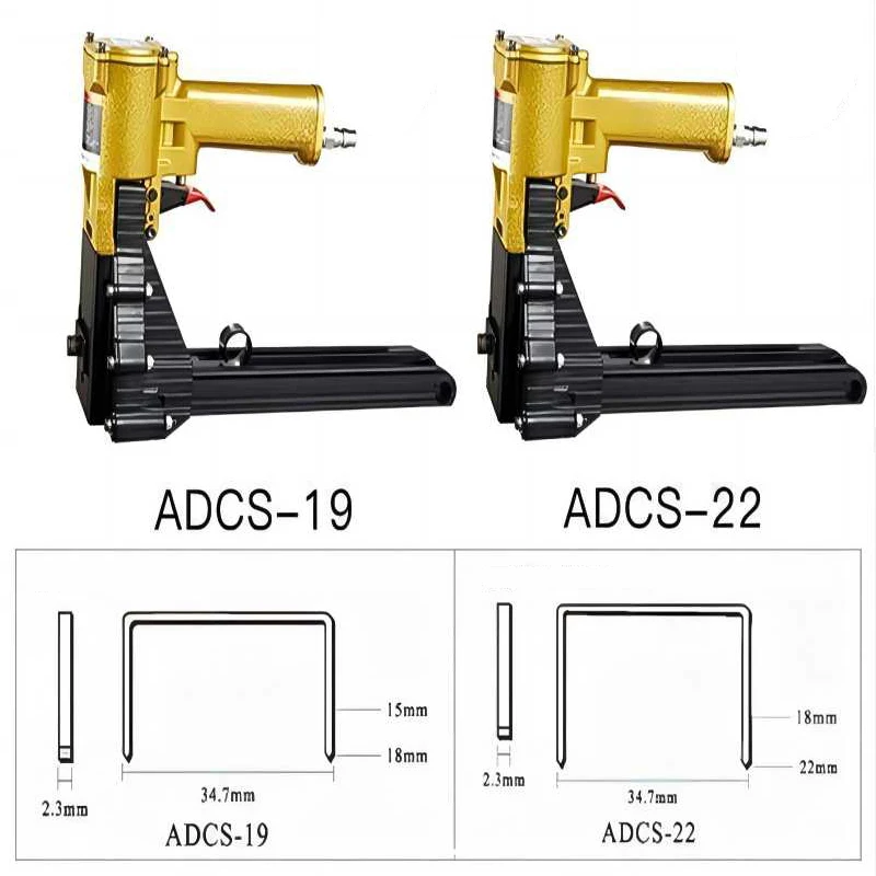 Imagem -05 - Caixa Pneumática Máquina de Fechamento Embalagem da Caixa Grampeador Carton Nail Gun Closer Box Máquina de Vedação Adcs19 22