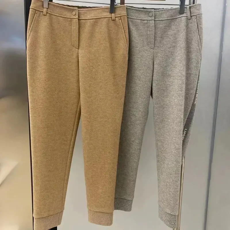 

Women's Golf Slim-Fit Cuffed Pants for Fall/Winter Outdoor Sports Warmth, Versatile, Stylish, Casual, Trendy