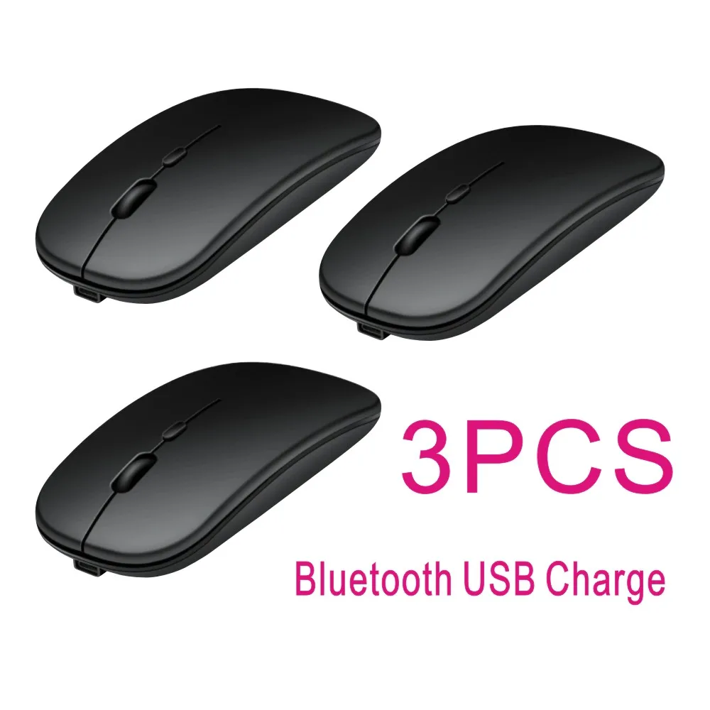 Computer Mouse Gaming Wireless  Rechargeable Bluetooth Dual Mode 5.2 Silent  Ergonomic Mouse 2.4 USB 3-DIP for PC Laptops