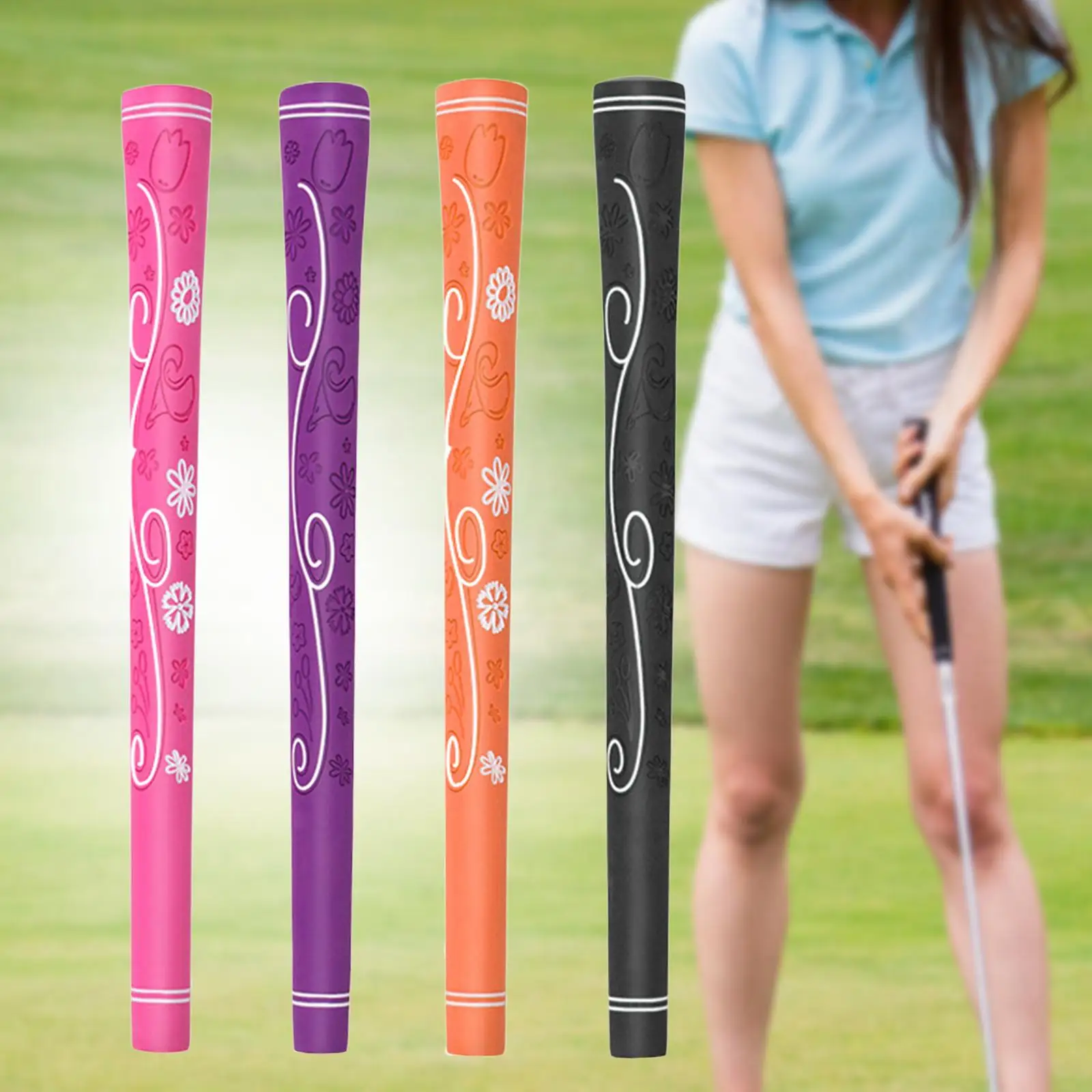 Golf Grips for Women, Iron Grip, Professional Shock Absorption High Traction Soft Non Slip Comfortable Woods Grips,