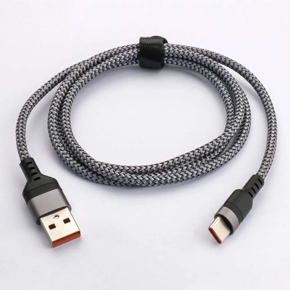 High Speed Weave USB TYPE C Cable Red/Black 6A Fast Charge Cable Extend Length USB C Charging Cable Universal